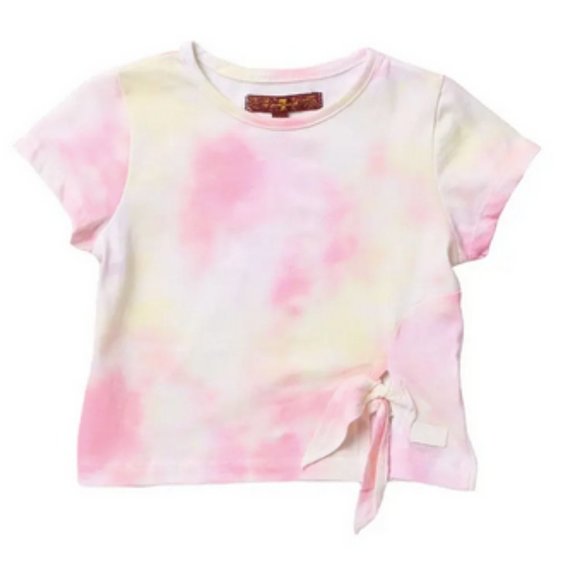 7 For All Mankind Tie dye tee shirt Pink 5 m - Picture 1 of 4